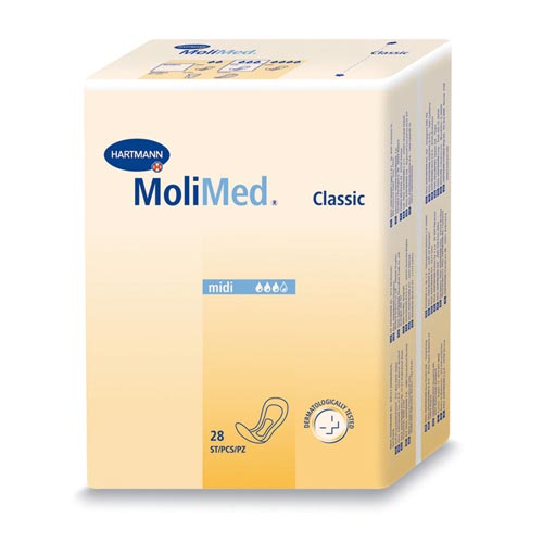 Molimed Midi Clasic - Tampoane pentru incontinenta usoara de urina midi ...